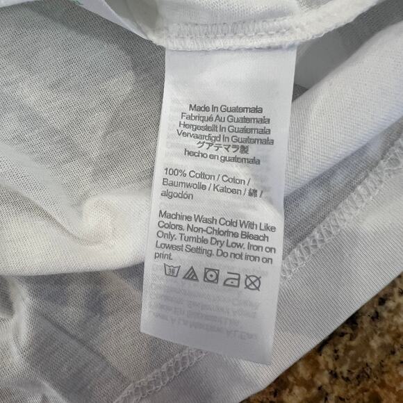 NWT J. Crew Men's White W/Car with Bike Graphic Tee - SIZE XXL - Picture 6 of 7